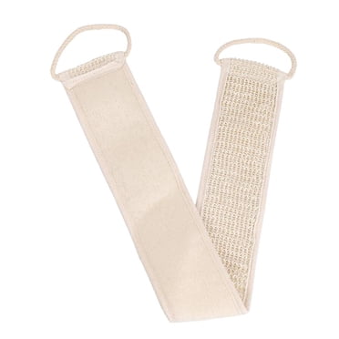 Milaget Éponge de Douche en Luffa Naturel Exfoliant Coton Lin pour le Dos