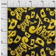 thumbnail image 1 of oneOone Polyester Lycra Black Fabric Joker & Poker Text Craft Projects Decor Fabric Printed By The Yard 56 Inch Wide, 1 of 4