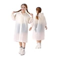 thumbnail image 2 of Cowsor Ponchos de Pluie Imperméables pour Garçons Filles Poncho de Pluie Réutilisable avec Capuchon et Manches Manteaux de Pluie Imperméables d'Extérieur Veste, 2 of 7