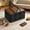 Black, variant on Dvkptbk Outdoor Camping Storage Box Camping Wooden Lid Storage Box Car Trunk Organizing Box Picnic Folding Box with Handle home decor
