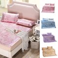 thumbnail image 2 of 3Pcs Bedding Set Summer Sleeping Mat Cooling Mattress sleeping mat Topper Pad Summer Ice Silk Bed Cover, 2 of 7