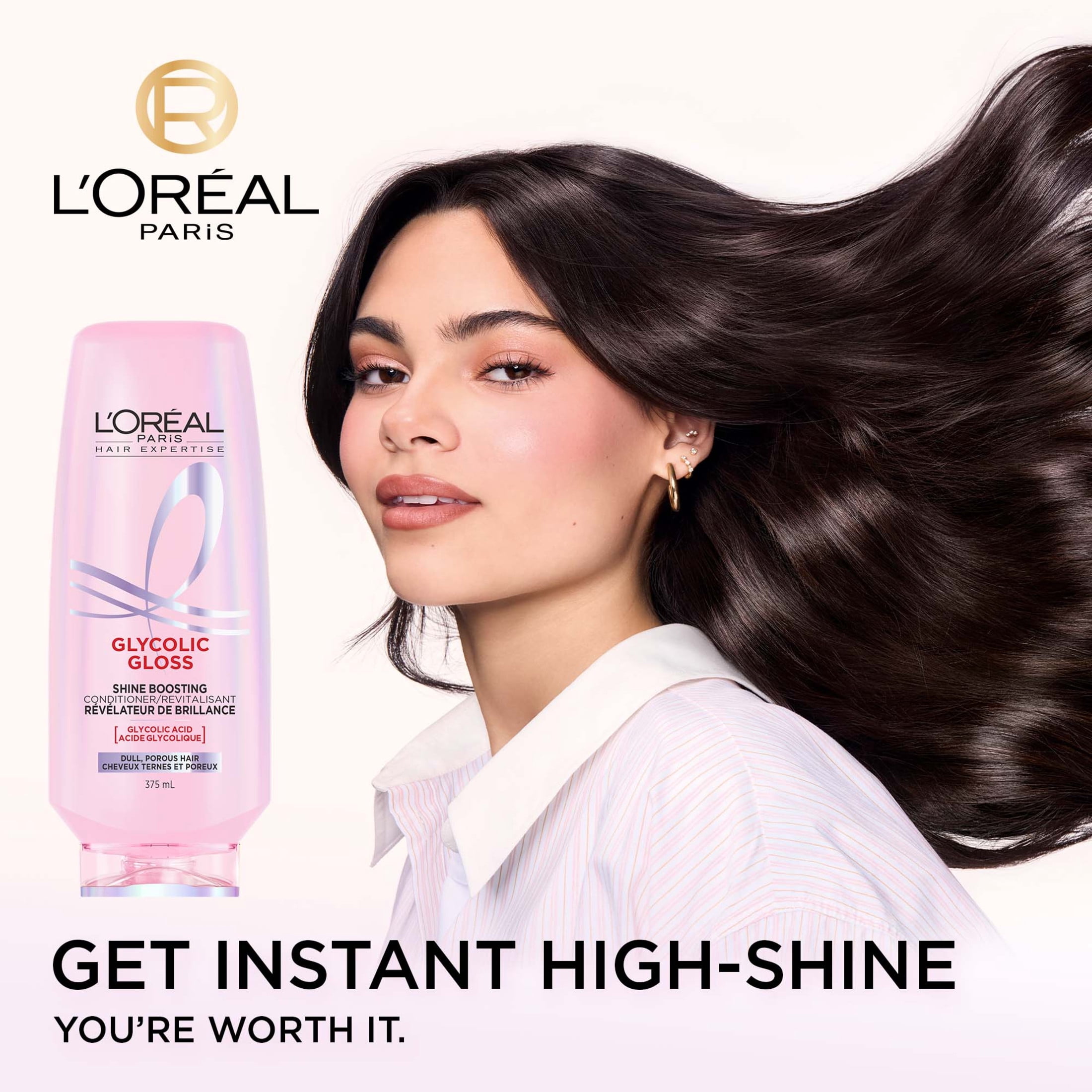 Glycolic Gloss Revitalisant, Cheveux Lustrés & Brillants