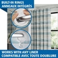 thumbnail image 1 of Mainstays Ombre Sweep Easy Hang Fabric Shower Curtain with Built-in Rings, 70” x 74”, Blue, Taupe, Multicolor, 1 of 9