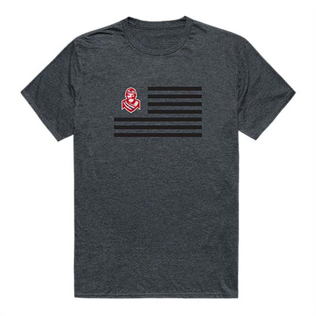 Radford University Flag T-Shirt, Heather Charcoal 2 - Small