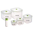 thumbnail image 1 of Lasting Freshness 11 piece Vacuum Seal Food Storage Containers with Vacuum Pump, Airtight and Leak Proof, Vacuum Sealed Food Storage Containers, Meal Prep Containers, Keep Food Fresh up to 5 X Longer, 1 of 4