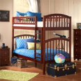 thumbnail image 2 of Leo & Lacey Twin Over Twin Bunk Bed in Walnut, 2 of 5