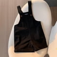 thumbnail image 2 of Plebaso Combishort d'Été Sans Manches pour Filles Couleur Unie Décontractée avec Bretelles Spaghetti et Poches, 2 of 6