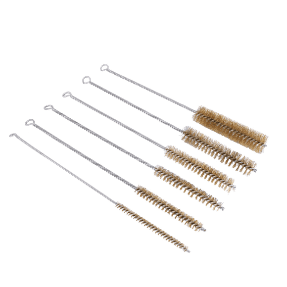 36 Pcs Brass Tube Cleaning Brush Wire Brush Set Cleaning Polishing Tool Brass Wire Brush Set