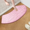 thumbnail image 1 of 1pc Foam Bath Rug Embossed Bathroom Mat Water Absorbent And Washable Bath Rugs Non-Slip Thick Soft And Comfortable Carpet For Show, 1 of 5