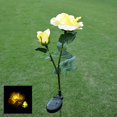 thumbnail image 5 of Solar Garden Lights Outdoor Rose-Shaped Double-Headed LED Stake Lights With Stainless Steel Base And IP65 Weatherproof Rating, 5 of 5