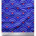 thumbnail image 1 of Soimoi polyester Crepe Fabric Scales Geometric Printed Fabric 1 Yard 52 Inch Wide, 1 of 3