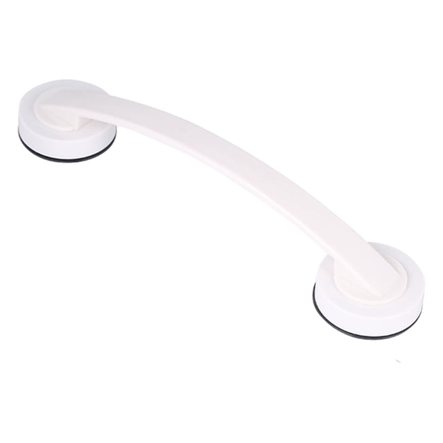 Maytalsory Easy To Install Bath Grab Bar Suction Handle For Experience Silver Durable White