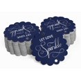 thumbnail image 2 of Inkdotpot Silver Foil Paper Hang Tags Let Love Sparkle Wedding Favor Tags 50 Piece, 2 of 6