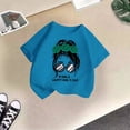 thumbnail image 5 of Hauts de Danse pour Enfants Filles T-Shirt pour Enfants Manches Longues Enfant Filles Mignon Graphique Imprimé Col Rond T-Shirt à Manches Courtes Été Décontracté T-Shirt Hauts, 5 of 5