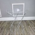 thumbnail image 3 of FixtureDisplays® Clear Furniture Acrylic Folding Tray Table, Acrylic Side Table, Transparent Acrylic End Table, Lucite Riser Pedestal 19 X 13 X 23" 15593, 3 of 8