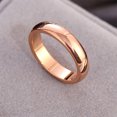 thumbnail image 3 of fastboy Adults Wedding Party Banquet Ceremony Ring Portable Lovers Alloy Modern Rings Simple Design Decoration Jewelry Rose Gold Size 10 1Set, 3 of 6