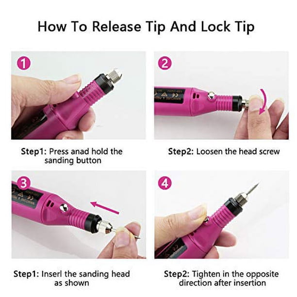 Portable Electric Nail Drill, Professional Nail Drills for Acrylic