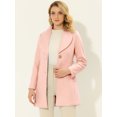 thumbnail image 3 of INSPIRE CHIC Manteau Trench Long pour Femme, Mignon, à Col Rabattu, à Simple Boutonnage, avec Ceinture, 3 of 7
