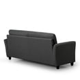 thumbnail image 4 of Zinus Ricardo Traditional Modern 3-Seater Upholstered Sofa Couch, Dark Grey, 4 of 8