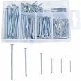 thumbnail image 2 of nipocaio 280 Pieces Nail Assortment Flat Head Galvanized Nails Hardware Construction Nails for Photo, Wood and Assorted Nails - MODOU, 2 of 5