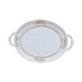 thumbnail image 2 of Makeup Perfume Organizer Vanity Trays Coffee Table Trays Ornament Cosmetic Trays White Rustic Style, 2 of 9