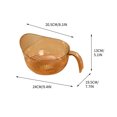 thumbnail image 2 of Fruit Basket for Kitchen,Multifunctional Basket - 2024 New Fruit Cleaning Bowl Kitchen Sink Food Collector Drainer Fruit Rinseer Vegetable Cleaning Strainer Bowl Sink Colander, 2 of 2