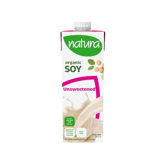 Natura Organic Unsweetened Soy Beverage 946ml tetra UHT