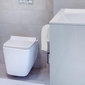 HLONK Masteelf 1 Toilette en papier de toilette en rouleau Tissu pour salle de bains