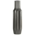 thumbnail image 1 of Collection Tendances Urbaines 53046 Vase Rond à Motifs en Céramique avec Col Court, Taupe Foncée - Grande, 1 of 2