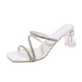 thumbnail image 2 of Cameland New Summer Square Head Women's Shoes Fashion Rhinestone Thick Heel Sandals, 2 of 5