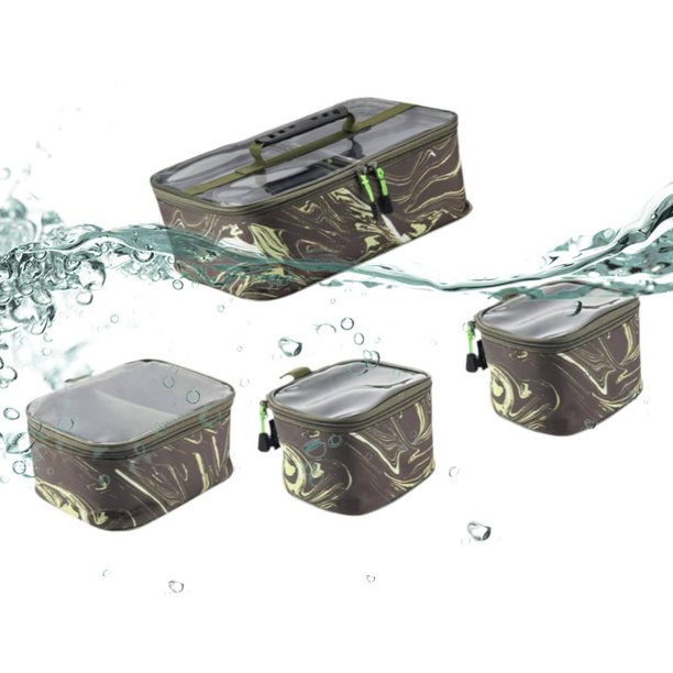 clear fishing reel storage Goture Line Box, 6(2 Large + 4 Standard) Slots GOTURE Transparent Design Ethern 4Pcs Fishing Reel Storage