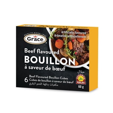 Grace Beef Bouillon Cubes, 10g box