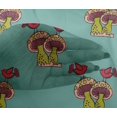 thumbnail image 4 of oneOone Viscose Chiffon Fabric Bird & Mushroom Block Fabric Prints By Yard 42 Inch Wide, 4 of 4