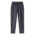 thumbnail image 3 of Men's Hop Casual Pants Solid Color Track Workout Trousers with Lace up and Pocket Design, 3 of 3
