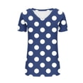 thumbnail image 5 of JDQJBZ T-Shirt à Manches Courtes pour Femmes Haut d'Été, Blouse Décontractée Ample de Mode pour Femmes Impression T-Shirt à Col en V Blouse T-Shirt Imprimé, 5 of 5