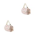 thumbnail image 1 of Wweixi Polyester Foldable Storage Bags For Travel Pack Smart Travel Light Waterproof Space-saving Beach Bag carrot 2Set, 1 of 6