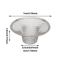 thumbnail image 2 of Strainers Filtering Mesh 2pcs Hair Catcher Shower Drain Strainer Hair Stopper For Kitchen Bathroom Drain Cover, 2 of 5