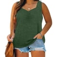 thumbnail image 2 of Birdeem Camisole pour Femmes Mode pour Femmes Couleur Unie Sans Manches à Col en V Camisole, 2 of 12