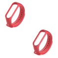 thumbnail image 3 of braveheart Bracelet de Remplacement, Doux pour la Peau, Résistant à l'Usure, Bracelet Intelligent pour Poignet, Bracelet de Sport, Installation Facile, Remplacement pour Mi 3 Rouge, Ensemble de 2, 3 of 6