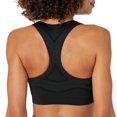thumbnail image 3 of Hanes Womens Sport Seamless Racerback Sports Bra, M, Ebony, 3 of 3