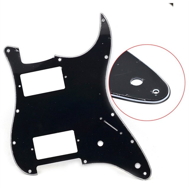 Plaque de Grattage Humbucker 3 Plis à 11 Trous pour Guitare HH, Protège-Gigare, pour Guitares Électriques ST