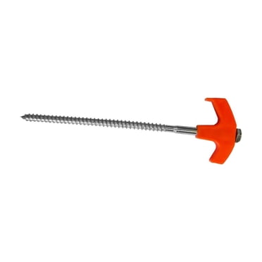 EGNMCR Hexagonal Luminous Nail 8in Screw In Tent Stakes - Ground Anchors Screw In Ground nail