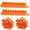 Orange, variant on Shisuyan 100Pcs Tpu Yellow Animal Ear Tags for Cows Goats Identification 2X1.6X0.5In