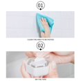 thumbnail image 2 of Dalazy 2pcs Self Adhesive Towel Holder Wall Mount Wash Cloth Hook Holder Bathroom Storage Rack, 2 of 9