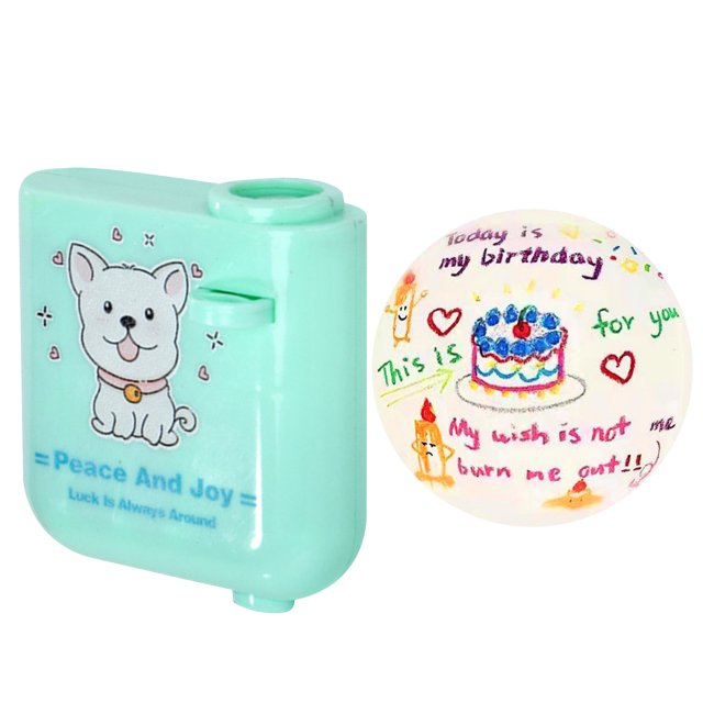 Projection Light Happy Birthday Projector Mini Birthday Projection Lamp Portable Kids Projection Light For HouseholdRound 1 Green