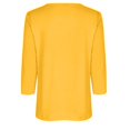 thumbnail image 5 of Yuyuzo Womens 3/4 Sleeve Tops Basic Button Crew Neck Solid Color Loose Fitted Tunics Tee Blouses, 5 of 5