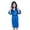 Blue, variant on Kids Robes for Girls Kids Girls Silk Satin Bathrobe with Hooded Kimono Robes Nightgown Sleepwear Clothes Classic Loungewear Robes Toddler Robe 4-5 Years