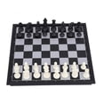 thumbnail image 1 of Fosa Plastic Chess Set,3 in 1 Chess Set Folding Magnetic Chess Checkers Backgammon 38810, 1 of 9