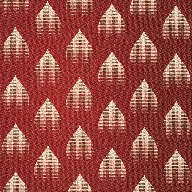 Ahgly Company Machine Washable Indoor Square Transitional Orange Area Rugs, 8' Square