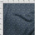 thumbnail image 3 of oneOone Velvet Blue Fabric Text Fabric For Sewing Printed Craft Fabric By The Yard 58 Inch Wide, 3 of 5